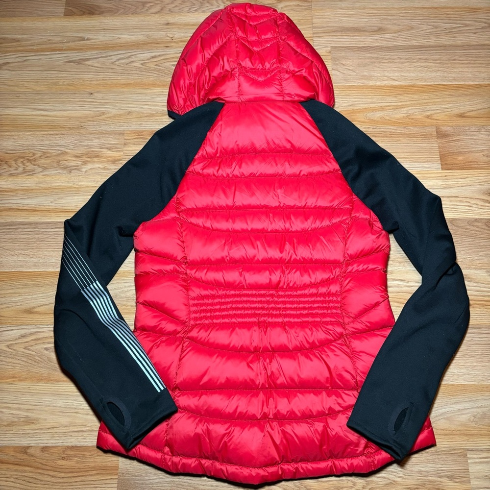 Tommy Hilfiger Jacket Womens Small Red Full Zip Packable Down Puffer Coat - Picture 2 of 9